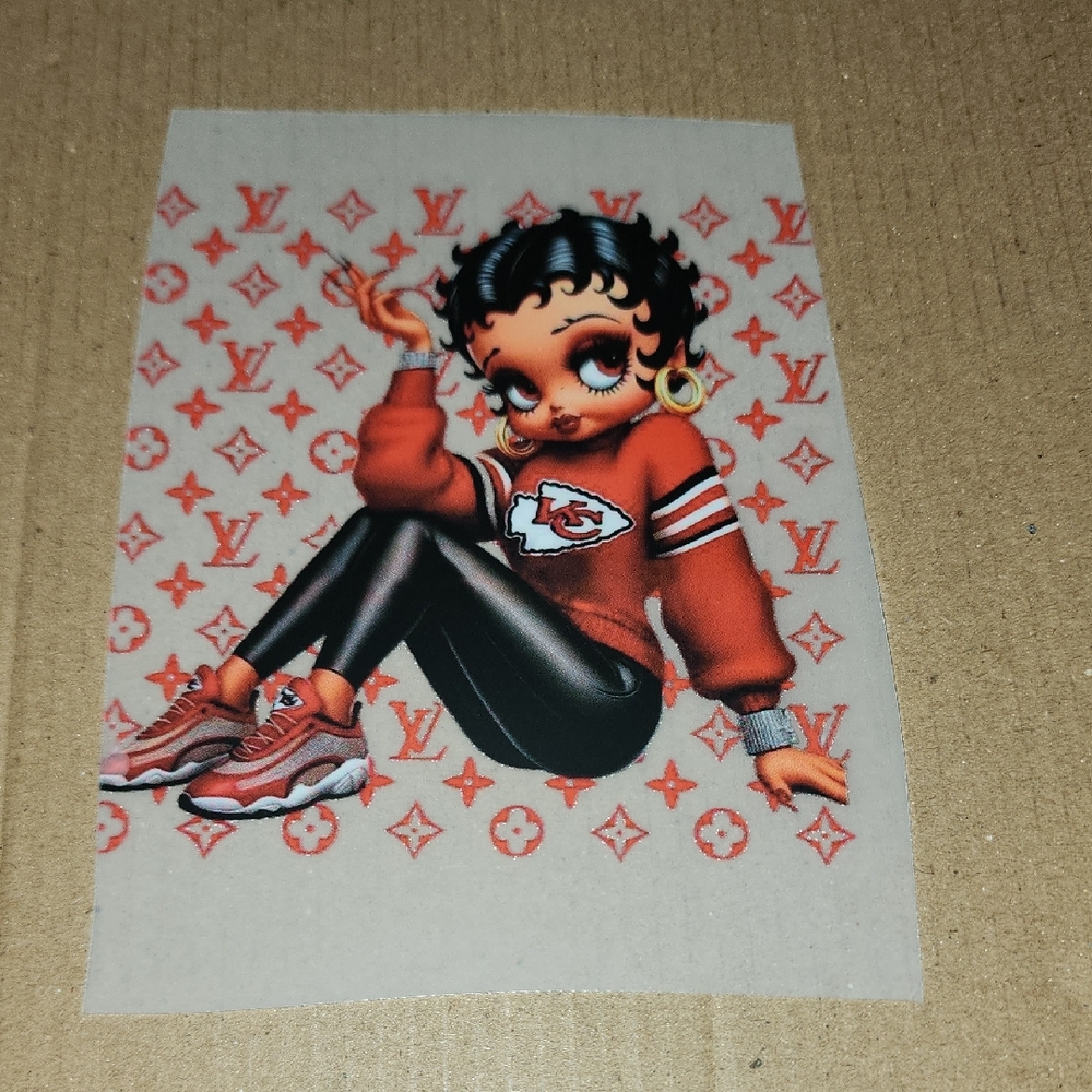 Red and Black Graphic Print